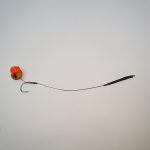 Поводок в жёсткой оплётке для ореха с силиконом - 15 см