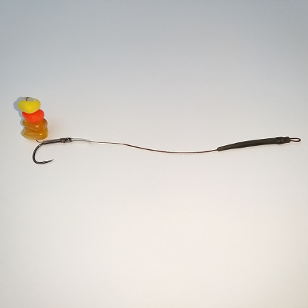 Поводок в жёсткой оплётке столбик кукурузы - 15 см