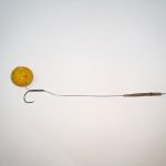 Поводок в жёсткой оплётке под бойл 20мм — 15 см