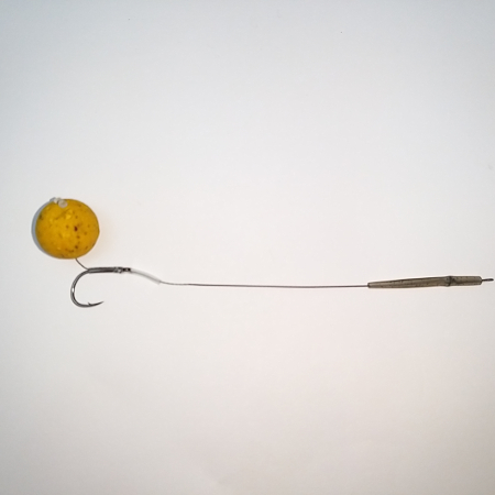 Поводок в жёсткой оплётке под бойл 20мм — 15 см