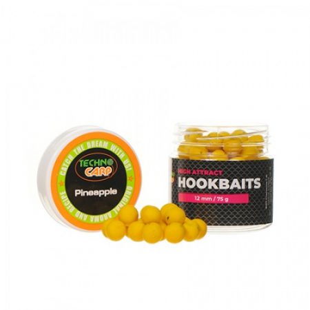 Бойлы насадочные HookBaits "Pineapple" d.12мм, 75грамм