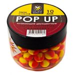 Бойлы плавающие двухцветные Pop-Up Twin Color LION BAITS Squid Octopus - Cranberry 10мм
