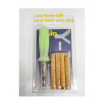 СВЕРЛО 6 мм+ ПРОБКА 4 ШТ.