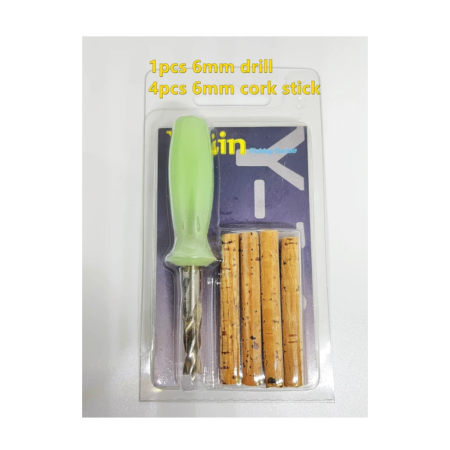 СВЕРЛО 6 мм+ ПРОБКА 4 ШТ.
